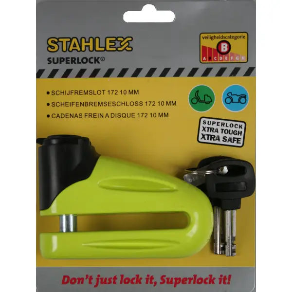 Stahlex Schijfremslot 172 Ø10mm - Geel - Afbeelding 2